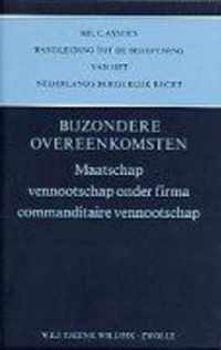 Mr. c. asser's handleiding tot de beoefening van het Nederlands burgerlijk recht v maatschap vennootschap onder firma commanditaire vennootschap 5 bijzondere overeenkomsten