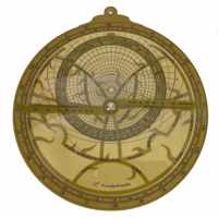 Astrolabium planisfeer voor Nederland en België - 22cm