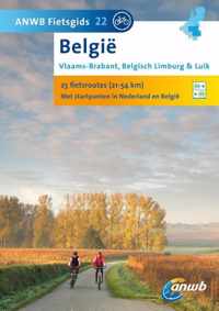 ANWB fietsgids 22 - België: Vlaams-Brabant, Belgisch Limburg & Luik