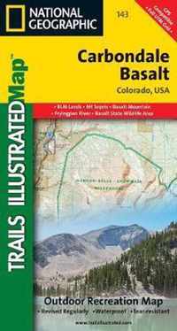 Carbondale/Basalt, Colorado, USA Outdoor Recreation Map