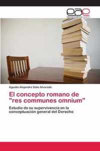 El concepto romano de "res communes omnium"