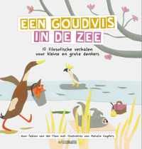 Een goudvis in de zee