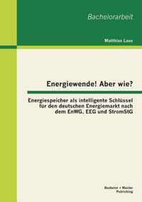 Energiewende! Aber wie? Energiespeicher als intelligente Schlussel fur den deutschen Energiemarkt nach dem EnWG, EEG und StromStG