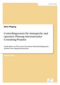 Controllingsystem fur strategische und operative Planung internationaler Consulting-Projekte
