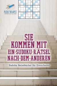 Sie kommen mit Ein-Sudoku-Ratsel-Nach-Dem-Anderen Sudoku Reisebucher fur Erwachsene