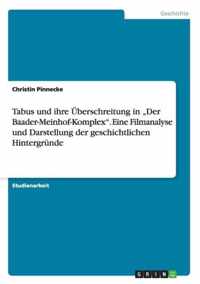 Tabus und ihre UEberschreitung in Der Baader-Meinhof-Komplex. Eine Filmanalyse und Darstellung der geschichtlichen Hintergrunde