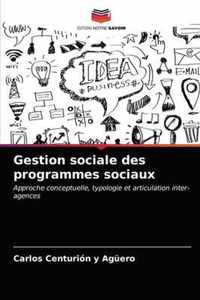 Gestion sociale des programmes sociaux