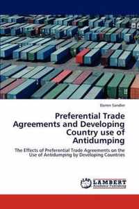 Preferential Trade Agreements and Developing Country Use of Antidumping