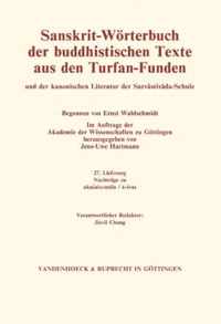 Sanskrit-Worterbuch der buddhistischen Texte aus den Turfan-Funden. Lieferung 27
