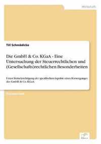 Die GmbH & Co. KGaA - Eine Untersuchung der Steuerrechtlichen und (Gesellschafts)rechtlichen Besonderheiten
