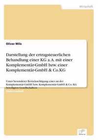 Darstellung der ertragsteuerlichen Behandlung einer KG a. A. mit einer Komplementar-GmbH bzw. einer Komplementar-GmbH & Co.KG