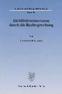 Richtlinienumsetzung Durch Die Rechtsprechung