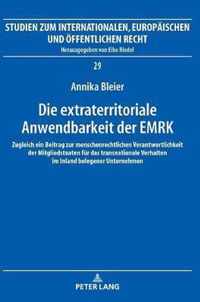 Die Extraterritoriale Anwendbarkeit Der Emrk