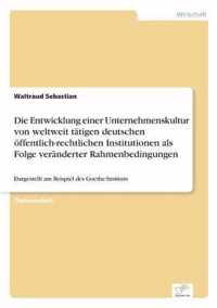 Die Entwicklung einer Unternehmenskultur von weltweit tatigen deutschen oeffentlich-rechtlichen Institutionen als Folge veranderter Rahmenbedingungen
