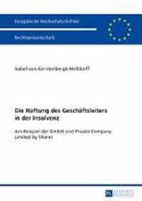 Die Haftung des Geschäftsleiters in der Insolvenz