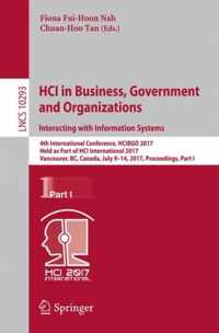 HCI in Business, Government and Organizations. Interacting with Information Systems