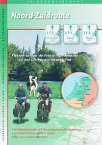Noord-Zuidroute + Bestaat uit map met boekje (20 blz.) en 6 kaarten A2-formaat