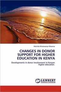 Changes in Donor Support for Higher Education in Kenya