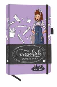 CreaChick Schetsboek Lila