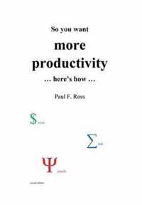 So you want more productivity ... here's how ...