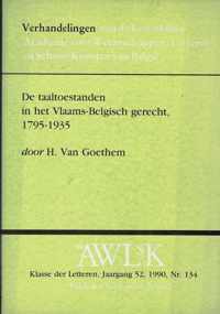 De taaltoestanden in het vlaams-belgisch gerecht 1795-1935