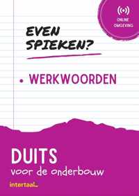 Even Spieken - Werkwoorden Duits voor de onderbouw