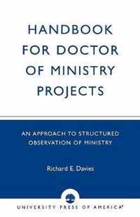 Handbook for Doctor of Ministry Projects