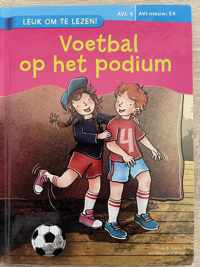 Voetbal op het podium.