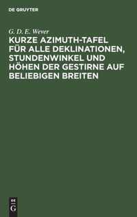 Kurze Azimuth-Tafel fur alle Deklinationen, Stundenwinkel und Hoehen der Gestirne auf beliebigen Breiten