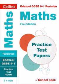 Collins GCSE 9-1 Revision - Edexcel GCSE 9-1 Maths Foundation Practice Test Papers