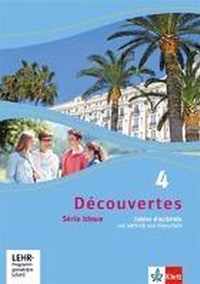 Découvertes Série bleue 4. Cahier d'activités mit MP3-CD und Video-DVD