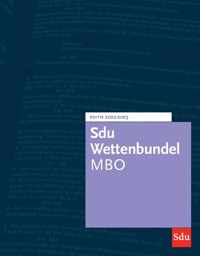 Sdu Wettenbundel MBO - Paperback (9789012408110)