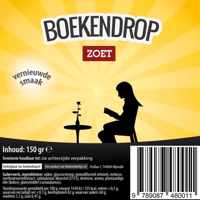 Boekwinkeltjes-reeks 4500 -   Boekendrop, doos met 30 zakjes a 150 gram drop