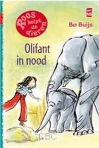 Roos helpt de dieren - Olifant in nood