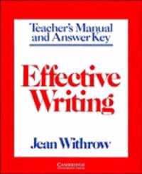 Effective Writing Teacher's manual