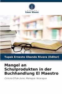 Mangel an Schulprodukten in der Buchhandlung El Maestro