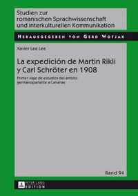 La expedicion de Martin Rikli y Carl Schröter en 1908