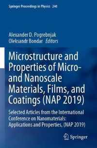 Microstructure and Properties of Micro and Nanoscale Materials Films and Coat