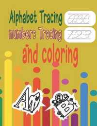 Tracing and coloring book