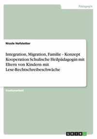 Integration, Migration, Familie - Konzept Kooperation Schulische Heilpadagogin mit Eltern von Kindern mit Lese-Rechtschreibeschwache