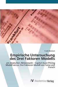 Empirische Untersuchung des Drei Faktoren Modells