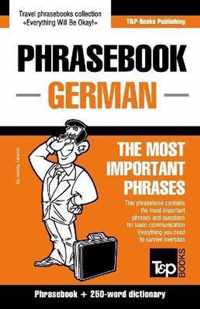 English-German Phrasebook and 250-Word Mini Dictionary