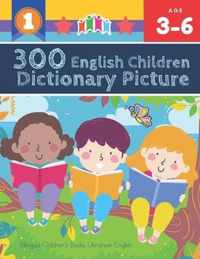 300 English Children Dictionary Picture. Bilingual Children's Books Ukrainian English