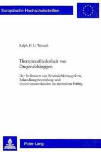 Therapiezufriedenheit Von Drogenabhaengigen