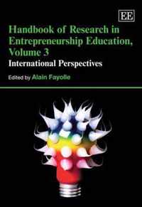 Handbook of Research in Entrepreneurship Education, Volume 3