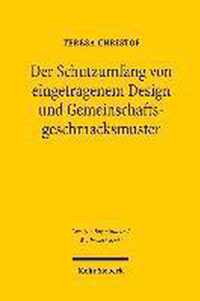 Der Schutzumfang von eingetragenem Design und Gemeinschaftsgeschmacksmuster