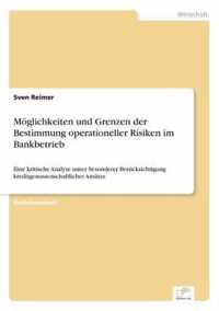 Moeglichkeiten und Grenzen der Bestimmung operationeller Risiken im Bankbetrieb