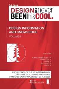 Proceedings of ICED'09, Volume 8, Design Information and Knowledge