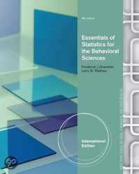 Essentials of Statistics for the Behavioral Sciences, International Edition