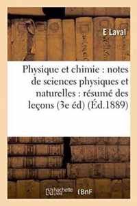 Physique Et Chimie: Notes de Sciences Physiques Et Naturelles